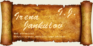 Irena Jankulov vizit kartica